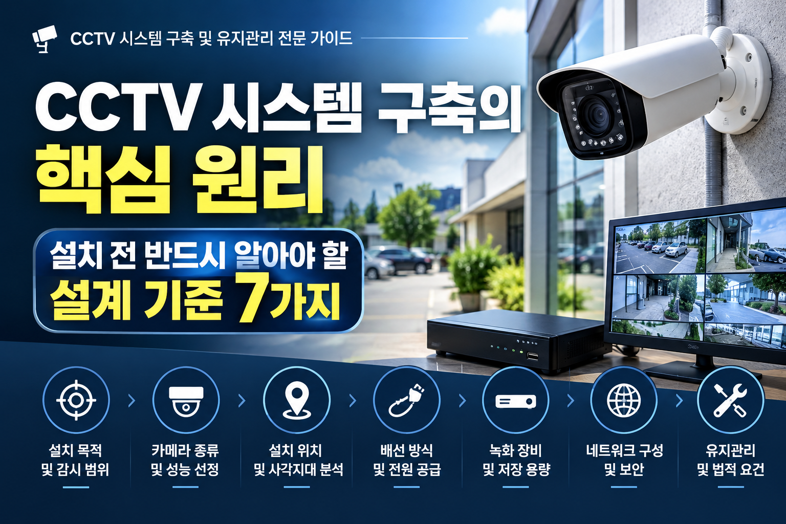 CCTV 시스템 구축 핵심 원리 7가지